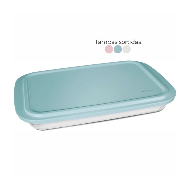 ASSADEIRA RETANGULAR C/T PLASTICA VERDE 2,9 LT (COD PR 65360021200000N) - MARINEX