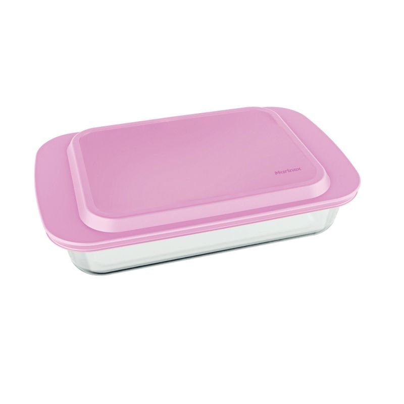 ASSADEIRA RETANGULAR FUNDA LASANHEIRA C/ T ROSA 3,7 LT (COD PR 65370021200000N) - MARINEX