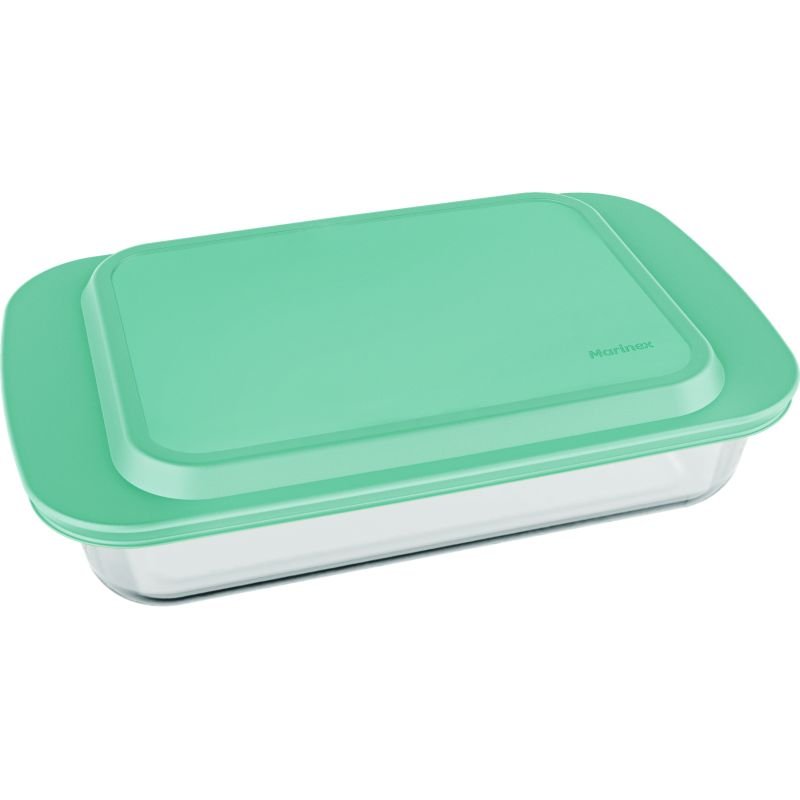 ASSADEIRA RETANGULAR FUNDA LASANHEIRA C/ T VERDE 3,7 LT (COD PR 65370021200001N) - MARINEX