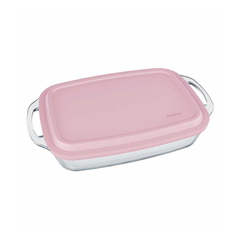 ASSADEIRA SELETTA RETANGULAR C/T PLASTICA ROSA 3,5 LT (COD PR 65390021200000N) - MARINEX