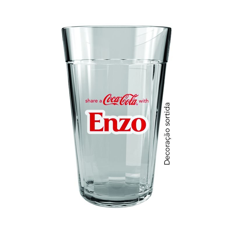 COPO AMERICANO COCA-COLA LONG DRINK NOMES 345 ML AVULSO (COD PR 26100022200003N) - COPO AMERICANO