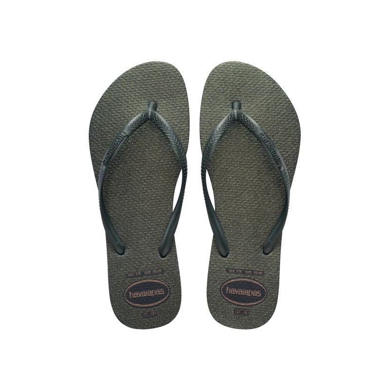 SANDALIA SLIM GLOSS VERDE OLIVE 37/38 CL25/26 - HAVAIANAS