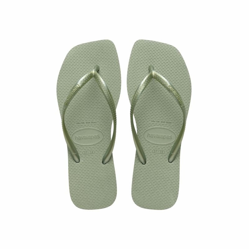 SANDALIA SLIM SQUARE SMOKE GREEN 37/38 CL25/26 - HAVAIANAS