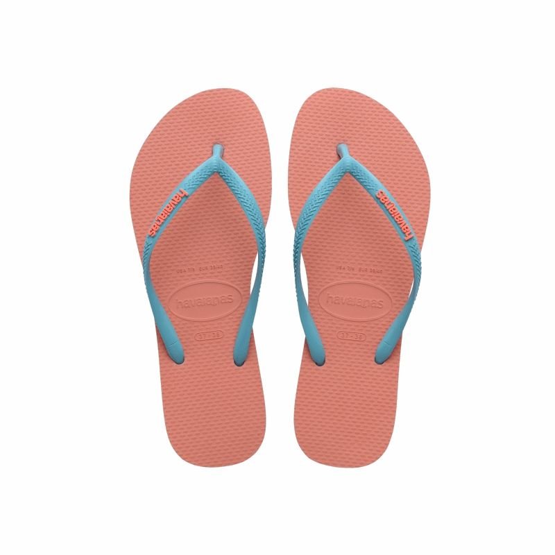 SANDALIA SLIM LOGO POP UP ROSA PEACH 35/36 CL23/24 - HAVAIANAS