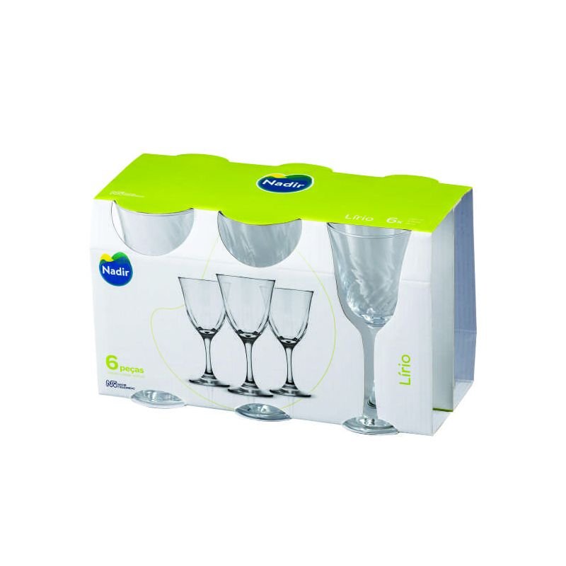 TACA LIRIO VINHO 250 ML LUVA C/6 (COD PR 71340200774276)- NADIR